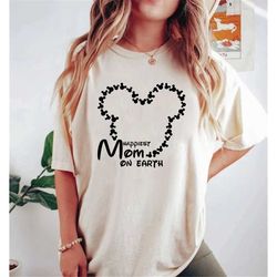 Disney Happiest Mom On Earth Comfort Colors Shirt, Disney Family Custom Shirt, Disney Trip Shirt, Disneyworld Shirt, Dis