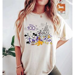 Disney 100 Years of Wonder Comfort Colors Shirt, Disney Trip Family Shirt, Disney Friends Shirt, retro Disneyworld Shirt