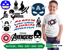 Capitan America SVG Bundle: High-Quality Vector Graphics, SVG - PNG - DXF - EPS  Perfect SVG designs