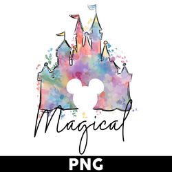 Disney Land Png, Magical Png, Disney Magic Kingdom Png, Cartoon Png, Disney Png - Digital File