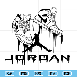Jordan Sneaker SVG file for Cricut or silhouette design, Cake topper svg