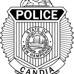 Candia New York Police Department Badge Ai, Vector, SVG Engraving,Digital file