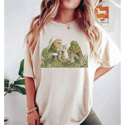 Frog And Toad Comfort Colors Shirt, Vintage Classic Book Shirt, Cottagecore Shirts, Retro Frogs Shirt, Gift for Book Lov