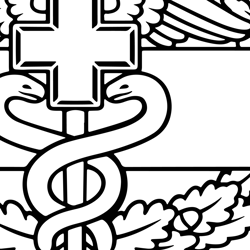 Army Medical Badge Vector File  Ai, Vector, SVG Engraving,Digital file