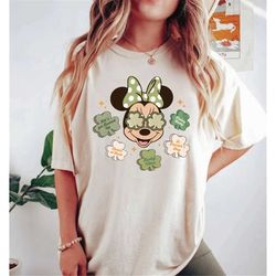 Disney Minnie St Patricks Day Comfort Colors Shirt, Minnie Lucky Shirt, Disney Lucky Vibes Shirt, Disney Irish Shirt, Di