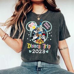 Custom Disney Trip 2023 Comfort Colors Shirt, Disney Family Trip Shirt, Personalized Shirt, Disneyland Shirt, Disney Wor
