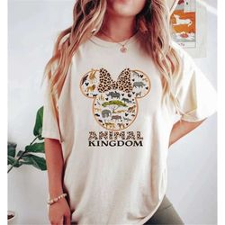 Disney Animal Kingdom Minnie Ears Comfort Colors Shirt, Disney Safari Shirt, Minnie Mouse Shirt, Disney Wild Shirt,Disne