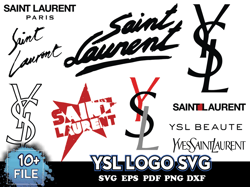 YSL Logo Svg, Brand Logo Svg, YSL Svg, Fashion Brand Svg