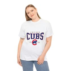 Vintage Chicago Cub Crewneck Shirt, Cubs EST 1870 Shirt, Chicago Baseball Shirt, Retro Cubs Shirt