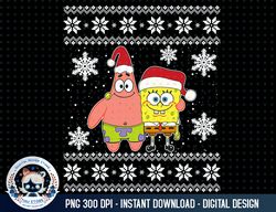 Mademark x SpongeBob SquarePants - Spongebob And Patrick Best Friends Holiday Christmas Graphic png