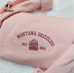Montana Grizzlies Embroidered Sweatshirt, NCAA Embroidered Shirt, Montana Grizzlies Embroidered Hoodie, Unisex T-Shirt
