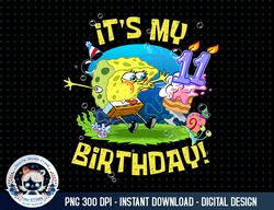 Mademark x SpongeBob SquarePants - Spongebob It's My 11th Birthday Cake B-Day Kids Spongebob png