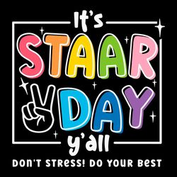 It's Staar Day Y'all Svg Png, Teacher's Day SVG Cutting Files