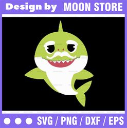 Grandpa Shark SVG, Cricut Cut files, Shark Family doo doo doo Vector EPS, Silhouette DXF, Design for tsvg , clothes, Sea