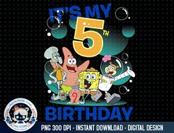 SpongeBob SquarePants It's My 5th Birthday Group Shot png