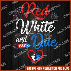 Red White And Due 4Th Of July Pregnancy Independence Day 4th Of July, Memorial day, American Flag, Independence Day PNG