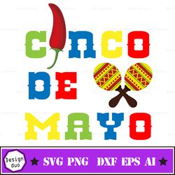 Cinco De Mayo, Free SVG Cut Files, Cinco De Mayo Svg, Png, Dxf, Eps, Png, Fiesta Sayings Cut Files, Mexico Svg, Cactus C