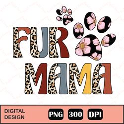 Fur Mama Vintage Flower PNG