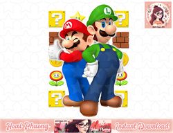 Nintendo Super Mario Luigi Thumbs Up Graphic PNG Sublimation Design, Digital Design