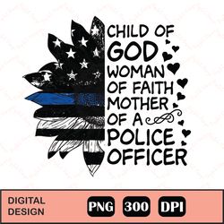 Police Mom Sunflower Sublimation png