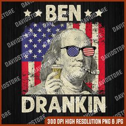 Ben Drankin 4th Of July Independence Day Drinking Beer Funny 4th Of July, Memorial day, American Flag, Independence Day
