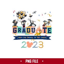 Graduate From THe Tasel To The Castle 2023 Png, Disney Png Digital File