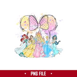 Dizni Minnie Watercolor Png Dizni Princess Png, Disney Princess Png, Disney Png Digital File