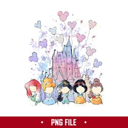 Disney Princess Png, Mickey Png, Disney Castle Png, Disney Png Digital File