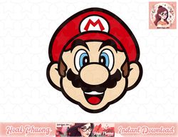 Super Mario Big Face Mario PNG Sublimation Design, Digital Design