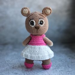 Crochet Bear Pattern in English Amigurumi bear Crochet stuffed Animals Bear tutorial pdf