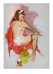 Vintage Pin Up Girl - Cross Stitch Pattern Counted Vintage PDF - 111-401