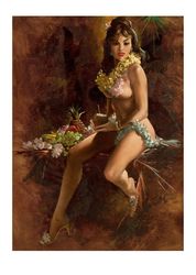 Vintage Pin Up Girl - Cross Stitch Pattern Counted Vintage PDF - 111-402