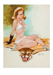 Vintage Pin Up Girl - Cross Stitch Pattern Counted Vintage PDF - 111-404
