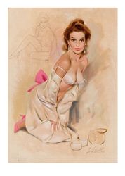 Vintage Pin Up Girl - Cross Stitch Pattern Counted Vintage PDF - 111-405