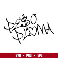Peso Pluma Signature Svg, Peso Pluma Svg, Peso Pluma Silhoutte Svg, Png Eps File