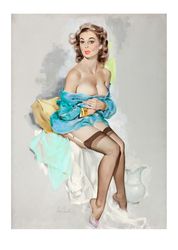 Vintage Pin Up Girl - Cross Stitch Pattern Counted Vintage PDF - 111-407