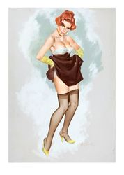 Vintage Pin Up Girl - Cross Stitch Pattern Counted Vintage PDF - 111-408