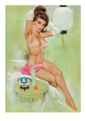 Vintage Pin Up Girl - Cross Stitch Pattern Counted Vintage PDF - 111-409