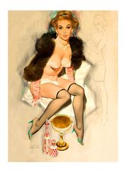 Vintage Pin Up Girl - Cross Stitch Pattern Counted Vintage PDF - 111-412