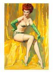 Vintage Pin Up Girl - Cross Stitch Pattern Counted Vintage PDF - 111-413