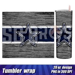 Tumbler Dallas Cowboys Star wrap, Tumbler Dallas Cowboys personalized wrap, Cowboys tumbler temlate 20 oz and 30 oz