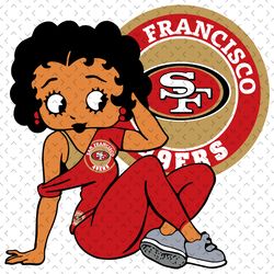 San Francisco 49ers Betty Boop Svg, Sport Svg, 49ers Betty Boop, SF Betty Boop, SF 49ers