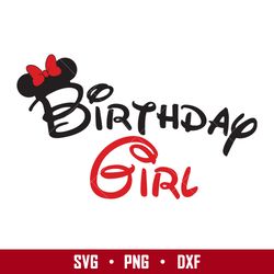 Birthday Girl Minnie Svg, Minnie Mouse Svg, Disney Svg, Png Eps Digit File