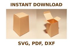 trapezoid box template, box template svg, svg files, svg, cricut