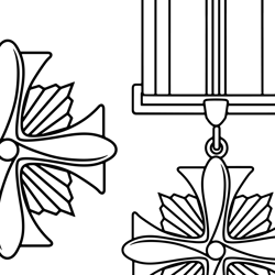Distinguished Flying Cross Medal   Vector File., SVG Engraving,Digital file