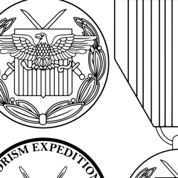 Global War on Terrorism Expeditionary Medal Vector File., SVG Engraving,Digital file