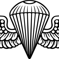 Navy Parachutist Insignia Vector File., SVG Engraving,Digital file