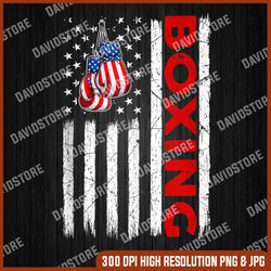 funny usa american flag boxing patriotic 4th of july memorial day, american flag, independence day png file sublimation