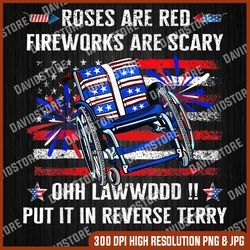 Back Up Terry Put It In Reverse Firework Funny 4th Of July Memorial day, American Flag, Independence Day PNG File