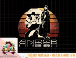 Star Wars Andor Cassian and Stormtrooper Sunset png
